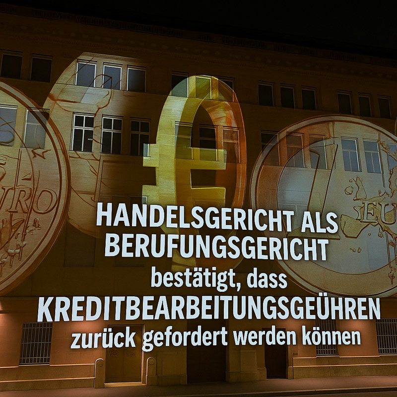 Erfolg bei Kreditbearbeitungsgebühren